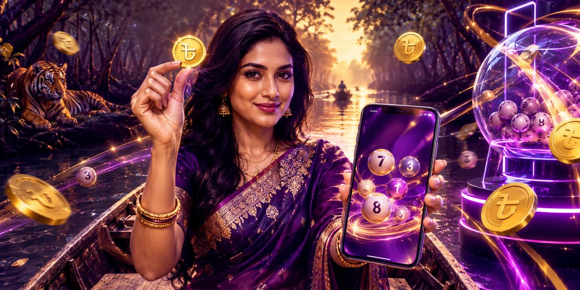 সুন্দরবনের পরিবেশে gb999 স্লট গেম ও লটারি টাকা জেতার দৃশ্য
